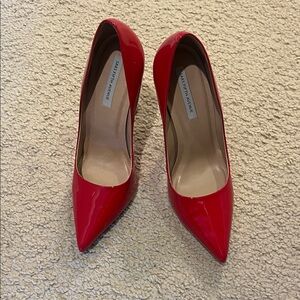 Saks Fifth Avenue Red Patent pumps